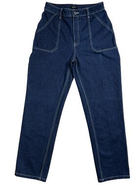 RVCA Women’s Size 28 Recession Pants Workwear Cargo Jeans Blue 100% Cotton Denim